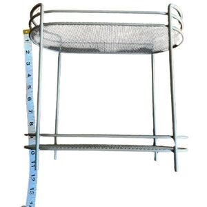 Silver Metal Wire Shelf